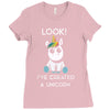 look i've created a unicorn Ladies Fitted T-Shirt