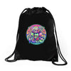 psycho cat Drawstring Bags