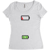 Mommy Dead Battery Women's Triblend Scoop T-shirt