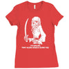 i'm smiling should scare u pirate skeleton Ladies Fitted T-Shirt