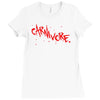 carnivore logo red Ladies Fitted T-Shirt