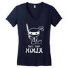part time ninja Women's V-Neck T-Shirt