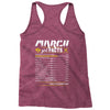 March Girl Facts Pisces Racerback Tank