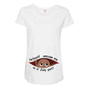 July Peeking Out Baby Boy Maternity Scoop Neck T-shirt