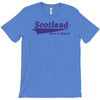 scotland born and raised retro white &amp; navy international country T-Shirt