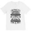 Real Kings Are Born On November 7 V-Neck Tee