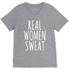 real women sweat V-Neck Tee