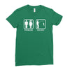 fishing   problem solved mens funny Ladies Fitted T-Shirt