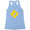 ninja crossing sign Racerback Tank