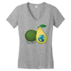 vegan world Women's V-Neck T-Shirt