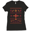 shiny sweater Ladies Fitted T-Shirt