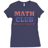 math club hippie hipster Ladies Fitted T-Shirt