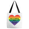 You're Looking At A Rainbow Tote Bags