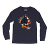 American Flag Q Fire Long Sleeve Shirts