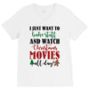 i just want to bake stuff and watch christmas movies all day V-Neck Tee
