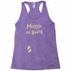 muggle on board maternity Racerback Tank