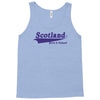 scotland born and raised retro white &amp; navy international country Tank Top