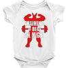 train to beat all might Baby Onesie