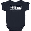 drums   problem solved   mens funny Baby Bodysuit