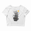 coffee addict Crop Top
