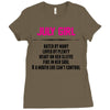 July Girl Hated By Many Ladies Fitted T-Shirt