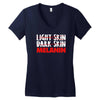 team melanin1 Women's V-Neck T-Shirt