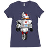 darkwing duck gizmoduck Ladies Fitted T-Shirt