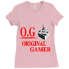 old school gamer Ladies Fitted T-Shirt