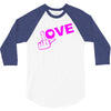 fuck love party 3/4 Sleeve Shirt