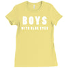 boys with blue eyes Ladies Fitted T-Shirt