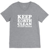keep earth clean it's not uranus V-Neck Tee
