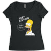 Homer Simpson Women's Triblend Scoop T-shirt