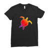 Sea Turtle Ladies Fitted T-Shirt