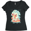 polar bear Women's Triblend Scoop T-shirt
