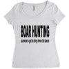 boar hunting tex Women's Triblend Scoop T-shirt