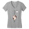 Peek a Boo with Pocket Baby Boy Women's V-Neck T-Shirt