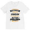 Super Cool Grandson Of A Freaking Awesome Mother V-Neck Tee