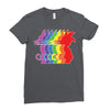 Goku Rainbow T-Shirt Ladies Fitted T-Shirt