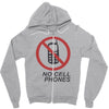 no cell phones Zipper Hoodie