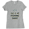 my fishing shirt Ladies Fitted T-Shirt