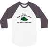 my bass look fat 3/4 Sleeve Shirt