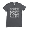 horror movie addict Ladies Fitted T-Shirt