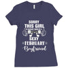 sorry this girl is already taken by a super sexy february boyfriend Ladies Fitted T-Shirt