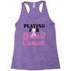 playing for breast cancer Racerback Tank