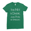 the net is dark and full of spoilers Ladies Fitted T-Shirt