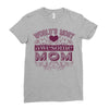 world's most awesome mom Ladies Fitted T-Shirt