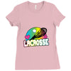 neon lacrosse Ladies Fitted T-Shirt