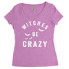 witches be crazy Women's Triblend Scoop T-shirt