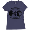 old school tech support Ladies Fitted T-Shirt