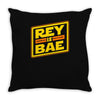 rey is bae Throw Pillow